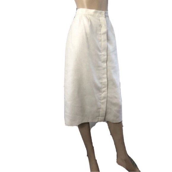 Giorgio Sant'Angelo Cream maxi Skirt